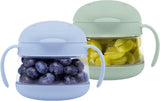 Ubbi Tweat No Spill Snack Container for Kids BPA Free Toddler Snack Container Sage & Blue