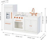 Teamson Kids Little Chef Paris Classic Kids Kitchen Playset 44inx11.75inx31.75in