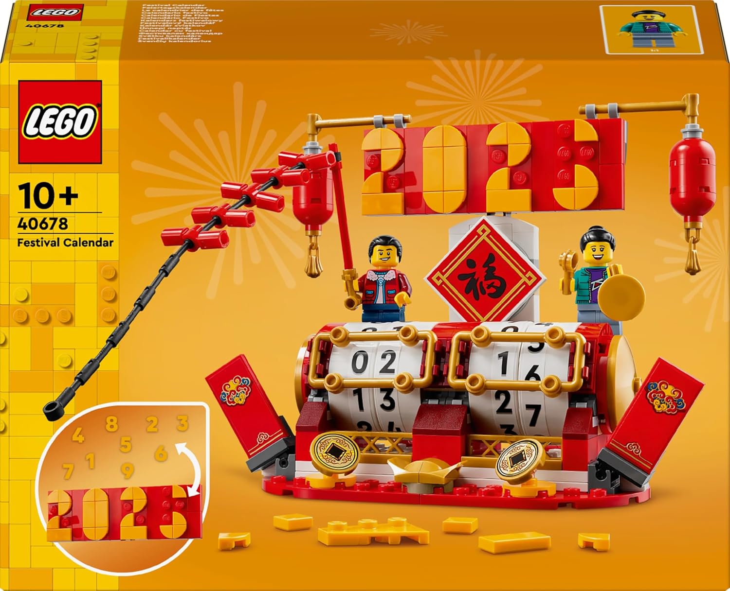 LEGO 2in1 Festival Calendar Set Lunar New Year Building Toy for 10 Plus Year Old Girls Boys