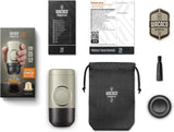 Wacaco Minipresso NS2 Portable Espresso Maker Compatible with Nespresso Original Capsules and Compatibles Manually Operated 18 Bar Small Handheld Coffee Machine for Travel Camping
