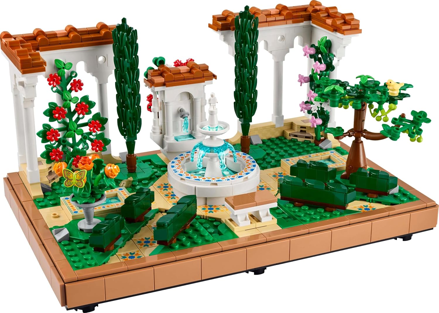 Lego 10359 Icon Fountain Garden Toy Birthday Present Block Mother Day Father Day Men Women Interior Stylish