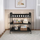 Dream On Me Emily Changing Table, Black 36.5x20x39 Inch (Pack of 1)