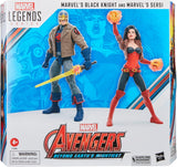 Hasbro Marvel Legends Series Marvel's Black Knight and Marvel's Sersi, Avengers 60th Anniversary Collectible 6 Inch Action Figures