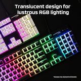 HyperX Pudding Keycaps - Double Shot PBT Keycap Set with Translucent Layer, for Mechanical Keyboards, Full 104 Key Set, OEM Profile, English (US) Layout - Black