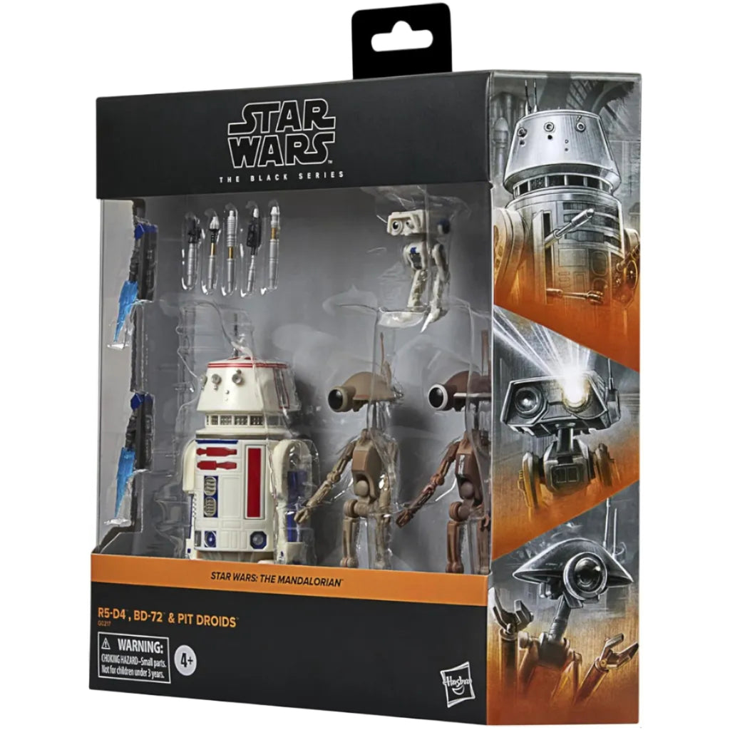 Star Wars The Black Series R5D4 BD72 Pit Droids Star Wars The Mandalorian Collectible 6 Inch Action Figure 4Pack