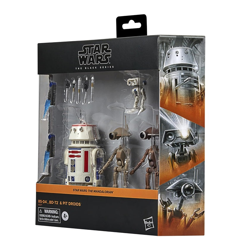 Star Wars The Black Series 4 Pack Collectible Figures: R5-D4, BD-72 and The Mandalorian Mechanical Droids | Star Wars The Black Series 6 Inch Scale Action...
