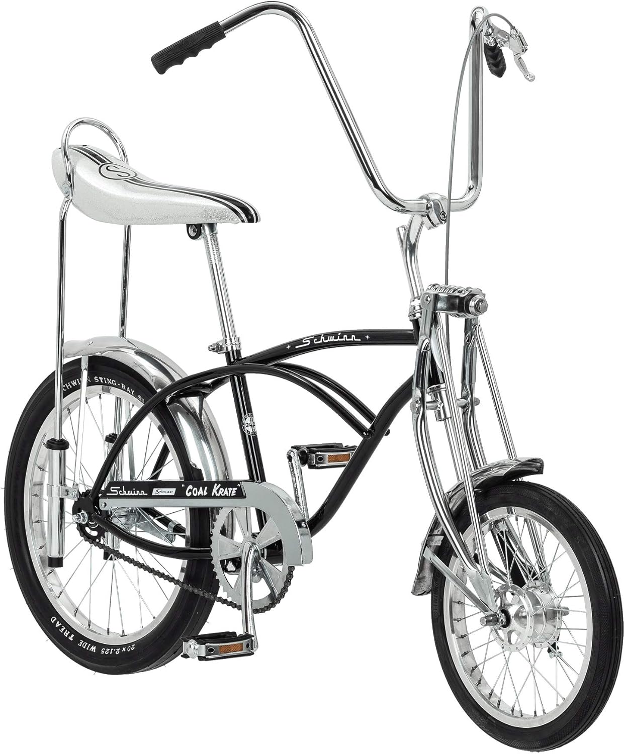 Schwinn Classic Old School Krate Bike 16inch Front Wheel And 20inch Rear Wheel Spring Fork Coal