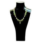 18KYG Jade & Diamond Necklace