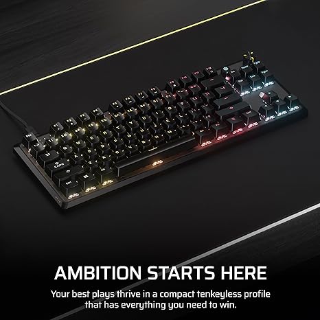 Corsair K70 CORE TKL RGB Tenkeyless Mechanical Wired Gaming Keyboard