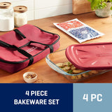 Anchor Hocking Glass Baking Dishes For Oven With Casserole Carrier