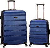 Rockland Melbourne Hardside Luggage 2 Piece set (20" and 28") Blue