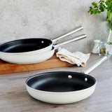 Smeg CKFF3001CRM Non-Stick Frying Pan, 30cm, Cream
