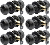 Copper Creek CK2030BC-6 Door Knob, 6 Pack, Black, 6 Count