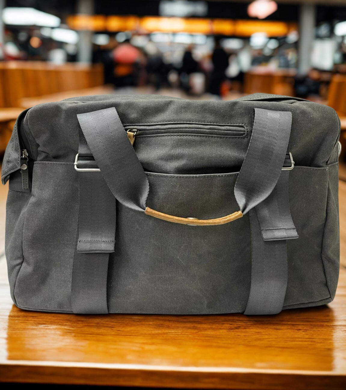 Qwstion Weekender Canvas Tote Washed Grey
