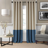 Elrene Home Fashions 26865874693 Braiden Room Darkening Grommet Window Curtain Drape Panel 52inX84in Navy 1pc