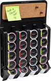 Mind Reader WMNT-BLK Fridge,Wall-Mount K-Cup Single Serve Coffee Pod Dispenser with Cork Top