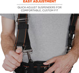 Ergodyne Arsenal 5560 Tool Belt Suspenders, Padded Shoulders, Adjustable