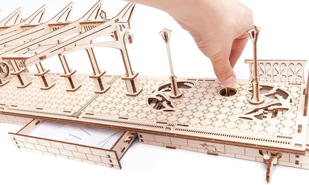 Ugears Railway Platform for Steam Locomotive Model