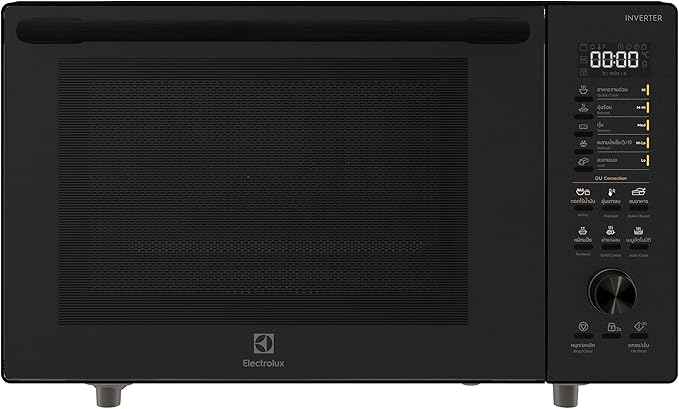 Electrolux UltimateTaste 700 EMC30D22BM - Freestanding Digital Microwave Oven with Grill and Convection functions (Roast/Bake/Airfry), 30L capacity, 1000W, 32 programs, Black