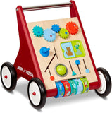 Radio Flyer Classic Push & Play Walker, Toddler Walker with Activity Play, Red Walker Toy, Ages 1-4, JE