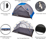 Wakeman Outdoors, 2 Person Backpacking Tent with Waterproof Floor, Rain Fly, Taped Seams and Carry Bag