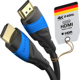 KabelDirekt – 12.5m HDMI cable – 4K HDMI cord (HDMI to HDMI – 4K@60Hz for stunning Ultra HD, High Speed with Ethernet, HDMI 2.0/1.4 – Blu-ray/PS4/PS5/Xbox Series X/Switch, black)