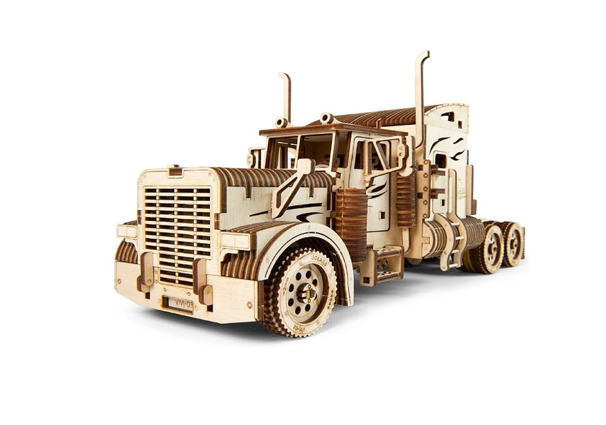 UGEARS Heavy Truck 3D Wooden Puzzles for Adults - Wooden Model Kits | Adults Semi Truck Hobby Kits for Adult Model Kit Tractors Brain Teaser, Hobby Set Home.. Main image