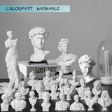 LAGOM HOUSE Greek Bust Statue and Sculptures Set of 10 PCS Greek Bust Statue Decor Roman Resin Mini Greek Mythology Figurine Greek God Statue Bust Small for Decor/Gifts/Drawing