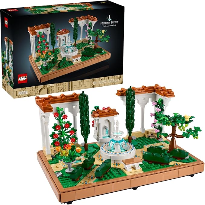 Lego 10359 Icon Fountain Garden Toy