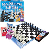 Winning Moves No Stress Chess Game Blue - 2 Player, Age 7+, Standard Edition