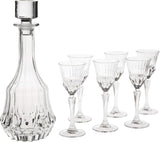 Lorren Home Trends RCR Crystal Adagio Collection 7-Piece Liquor Set