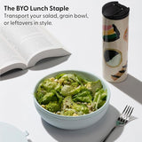 W&P Ceramic Porter Bowl Lunch Container, Mint, 1 Liter, WP-PBC-MT