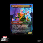 Marvel Legends Series Magic The Gathering ManWolf 6inch SpiderMan Action Figure Toy And Exclusive Foil Collectible Card Game Trading Card