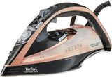 Tefal Ultimate Pure FV9845 - Steam Iron, 3000W, 260g/min Boost Shot, 60g/min Continuous Output, Integrated Anti-Scale Setting, Micro-Calc Filter, Powerful Steam Boost, Blush