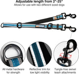 Kurgo Double Dog Leash Extender Two Dog Lead One Size Blue Black