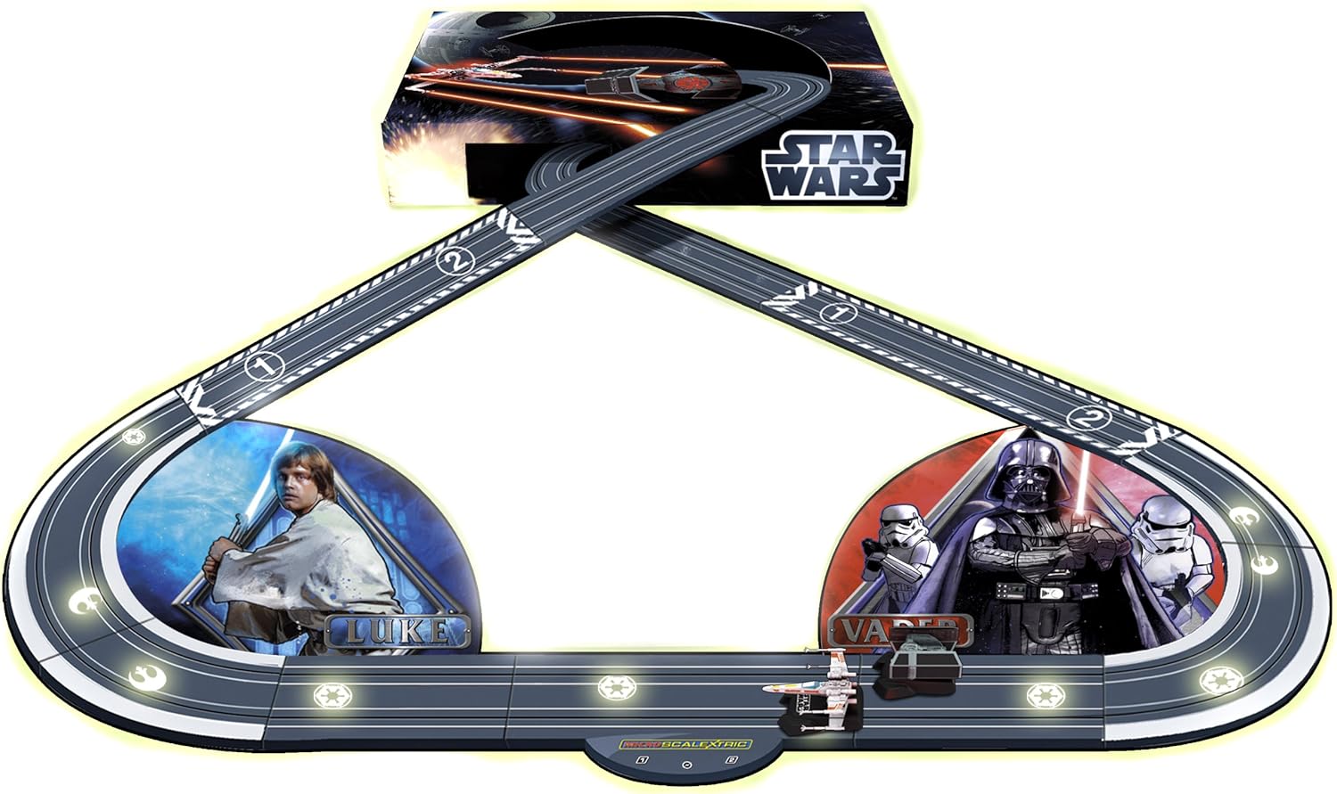 MIcroScalextric Star Wars Death Star Attack Slot Vehicle Set Secondary image
