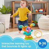 Fisher-Price DJ Bouncin’ Beats, interactive musical learning toy with lights and bouncing action for babies and toddlers