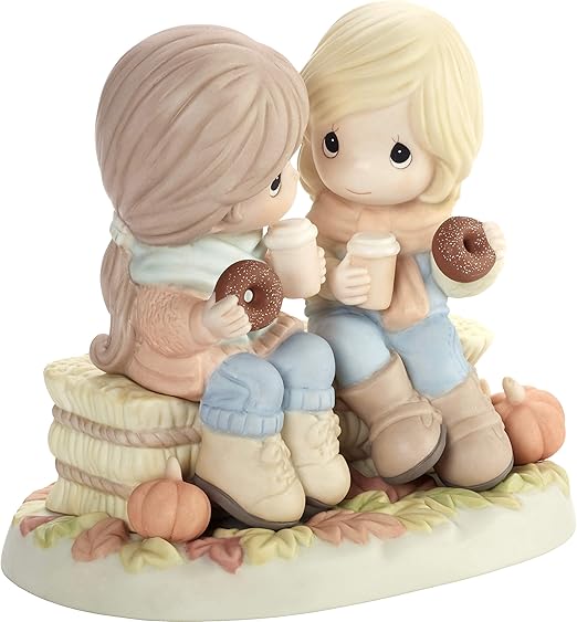 Precious Moments 201035 Pumpkin Spice with You is Nice Bisque Porcelain Figurine, One Size, Multicolored Secondary image