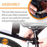 K&H Pet Products Universal Rear Bike Mount For Travel Bike Cat And Dog Bicycle Basket Black Universal Fit Mount