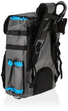 Lunkerhunt LTS Tackle Backpack - Grey - Zipperless Fishing Backpack with 2 Rod Holders and Tackle Box