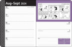 Peanuts Snoopy 16-Month 2023 2024 Monthly Weekly Planner Calendar