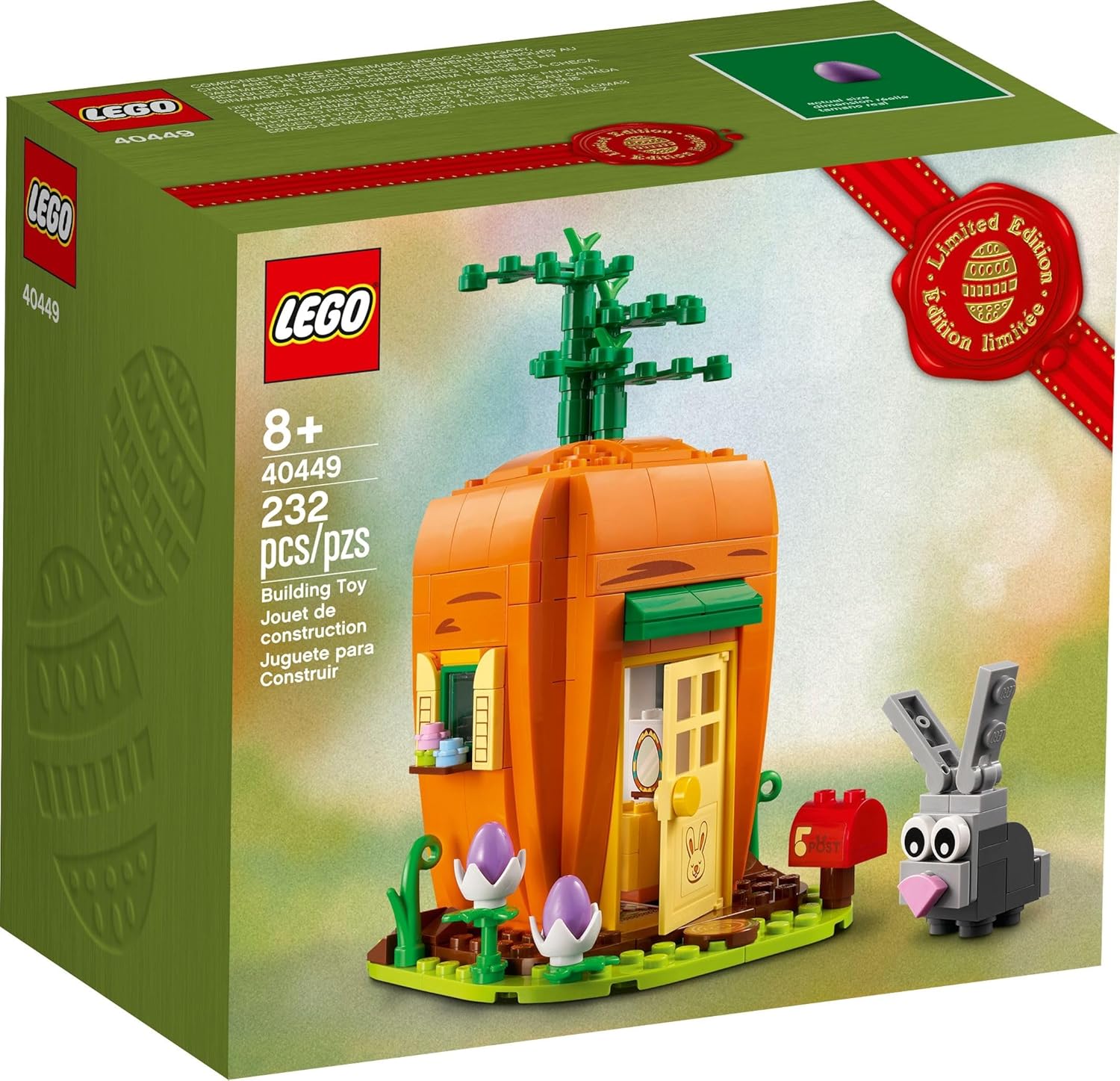 LEGO 40449 Easter Bunnys Carrot House - New.