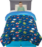 Franco Kids Bedding Super Soft Microfiber Reversible Comforter, Twin/Full, Mario