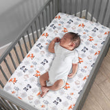 Bedtime Originals Woodland Friends Fitted Crib Sheet, Multicolor