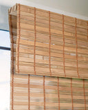 CHICOLOGY Bamboo Roman Shades Squirrel Brown 35inW X 64inH