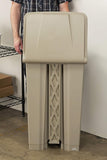 Safco Products Plastic Step-On Trash Can 9923TN, Tan, Hands-Free Disposal, 23-Gallon Capacity