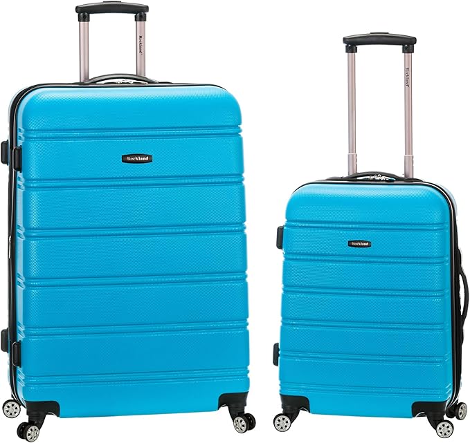 Rockland Melbourne Hardside Luggage 2 Piece set (20" and 28") Turquoise Main image