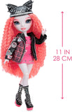 Rainbow Vision Shadow High Neon Shadow-Mara Pinkett (Neon Pink) Fashion Doll. 2 Designer Outfits to Mix & Match with Rock Band Accessories PLAYSET, Great Gift for Kids 6-12 Years Old & Collectors