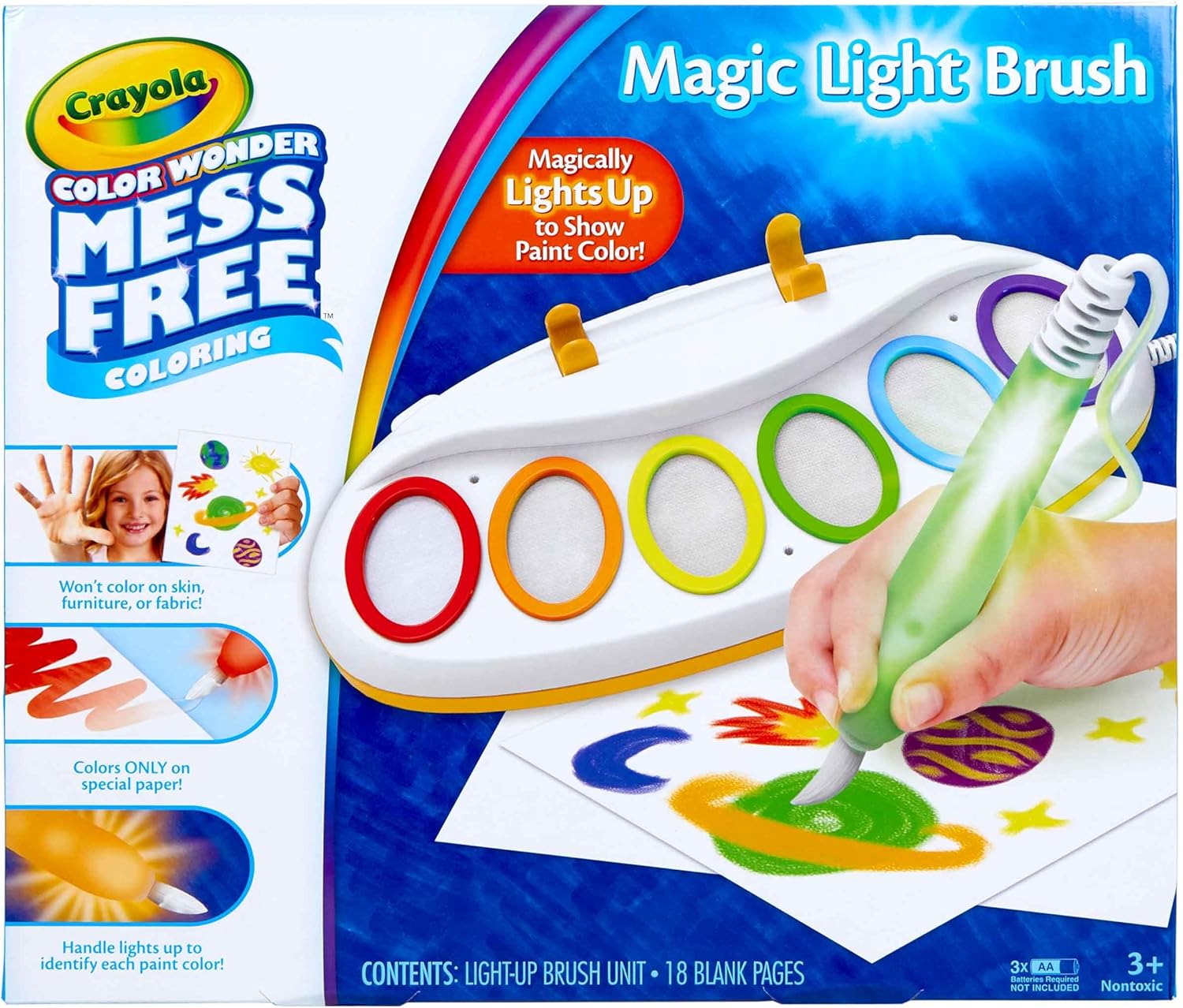 Crayola Color Wonder Magic Light Brush, Mess Free Painting, Gift for Kids, 3, 4, 5, 6 Main image