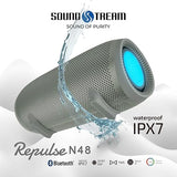 REPULSE N48 By Soundstream USA - Bluetooth Speaker (RIVET STEEL)